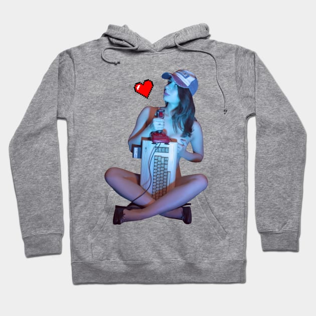 RETRO GameGirl with Commodore 64 Hoodie by Retro from the Future